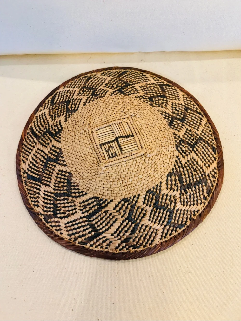 One of a Kind! NEW Woven Basket. Made by Binga people of Zambia Zimbabwe Africa